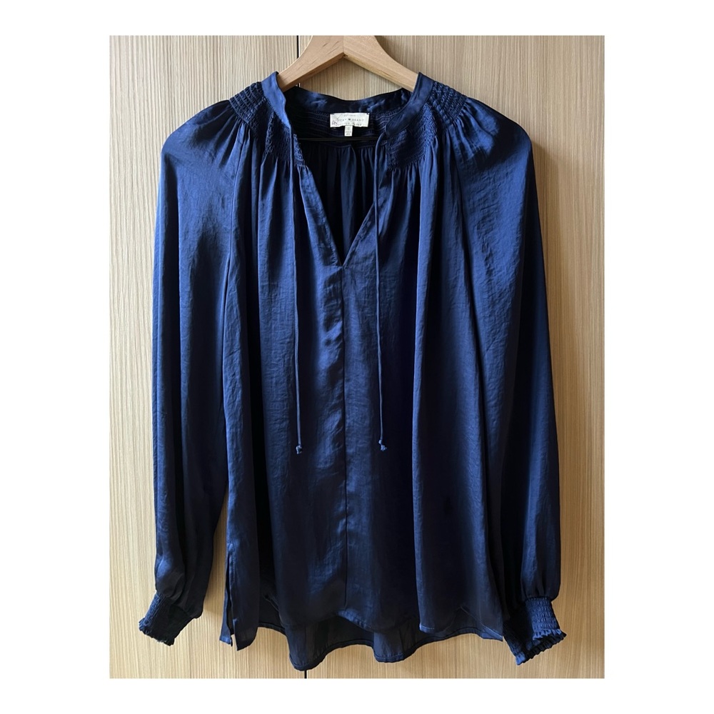 Lucky Brand indigo blouse Sz S NWOT